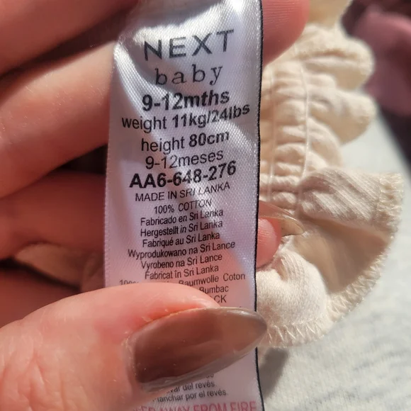 Next Baby Set Of Two Ruffled Baby Rompers - Picture 4 of 4